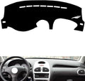leather dashboard cover Compatible with Peugeot 206，dash cover（black）