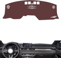 Leather Dashboard Cover Compatible with Mazda 6 Atenza（NO HUD） 20-2021，Dash Cover, Non-Slip Dash Cover, Dash mat Dashboard Cover, Interior Dash Covers