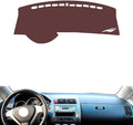 Leather Dashboard Cover Compatible with Honda Fit 2004-2007，Dash Cover, Non-Slip Dash Cover, Dash mat Dashboard Cover, Interior Dash Covers