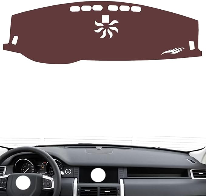 Leather Dashboard Cover Compatible with LR Discovery Freelander，Dash Cover, Non-Slip Dash Cover, Dash mat Dashboard Cover, Interior Dash Covers