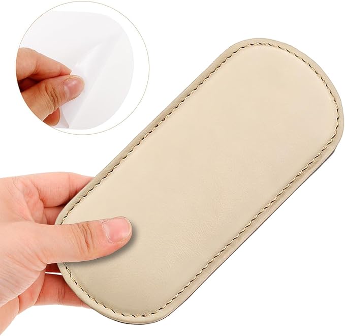 Car Knee Cushion Pad, Memory Foam Microfiber Leather Vehicle Door Armrest Pillow for Leg Elbow, Comfort Automotive Center Console Knee Pad Protector, Universal for Automobile RV Truck (Beige)