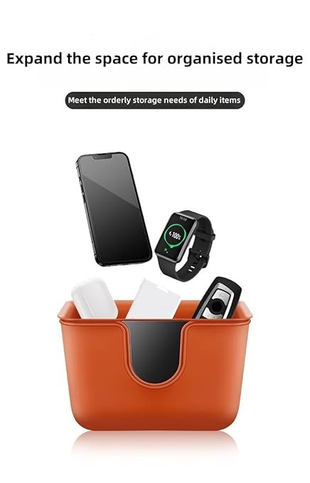 Car Trash Can Storage Pockets - 100% Leak-Proof Organizer,Car Seat Back and Door Hanging Storage,Two Levels Above and Below (White)