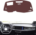 Leather Dashboard Cover Compatible with Audi Q4 e-tron（HUD） 2022-2024，Dash Cover, Non-Slip Dash Cover, Dash mat Dashboard Cover, Interior Dash Covers