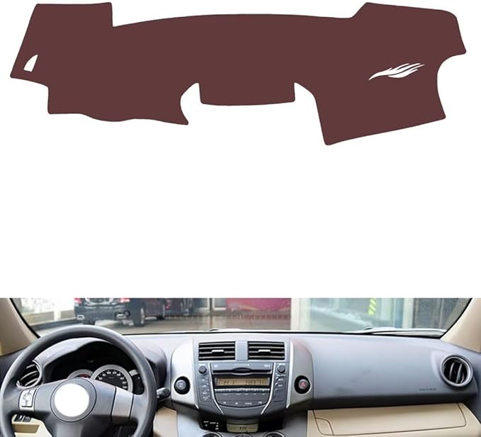 Leather Dashboard Cover Compatible with Toyota RAV4 2009-2013，Dash Cover, Non-Slip Dash Cover, Dash mat Dashboard Cover, Interior Dash Covers