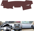Leather Dashboard Cover Compatible with Toyota RAV4 2009-2013,Dash Board Cover mat Anti-Slip Sun-Proof and dust-Proof(Brown)