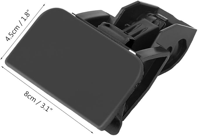 KIMISS Glove Box Lock Replacement,For Volkswagen POLO 2005-2009 ABS Car Glove Box Lock Latch Lid Handle No Hole (Black)
