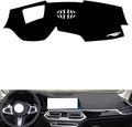 generic leather dashboard cover Compatible with BMW X5 (HUD 2019-2022，dash cover（black）