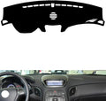 leather dashboard cover Compatible with HyundaiHyundai Genesis Coupe 2009-2010，dash cover（black）