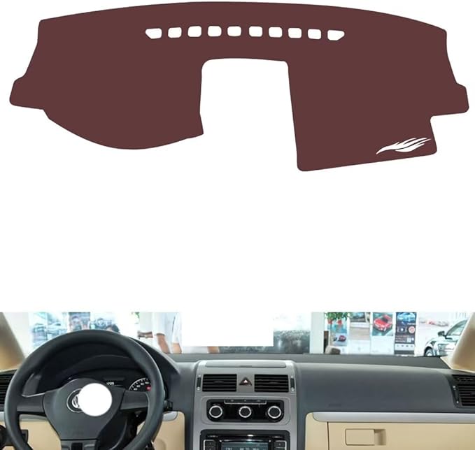 Leather Dashboard Cover Compatible with VW Golf 5，Dash Cover, Non-Slip Dash Cover, Dash mat Dashboard Cover, Interior Dash Covers