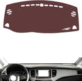 Leather Dashboard Cover Compatible with KIA Carens 2013-2015，Dash Cover, Non-Slip Dash Cover, Dash mat Dashboard Cover, Interior Dash Covers