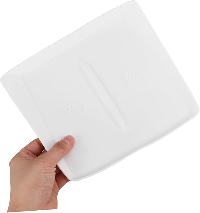 Center Console Charging Mat - Silicone Pad for Model Easy Installation Compatible Induction Chargers White Color