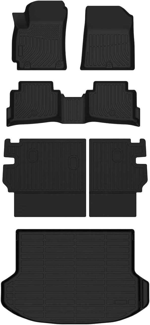Cartist Floor Mats & Backseat Cargo Liner Fit for 2024 2025 2026 Kia Seltos S, LX, EX, SX, X-Line Accessories All Weather Floor Liner (Only Fit The Upper Layer Trunk) (Only for U.S.A. and Canada)