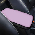 Center Console Armrest Pad, Universal Car Armrest Cover Fit for Most Vehicle, SUV, Truck Car Accessories (Grey Pink)