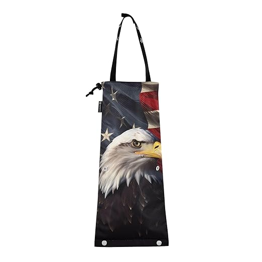 ALAZA Hanging Car Trash Bags Garbage Bag Trash Can for Back Seat Small Glede 1 Washable Storage Bag Retractable 2 Pack