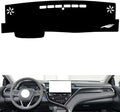 leather dashboard cover Compatible with Toyota Camry（NO HUD） 2021-2023，dash cover（black）