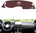 generic leather dashboard cover Compatible with HONDA HRV 2023，dash cover, Non-Slip Dash Cover, Dash mat Dashboard Cover, Interior Dash Covers, brown