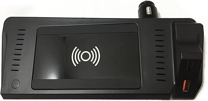 Phone Holder 15W Car Wireless Charging Fit for Audi A4 B9 S4 RS4 A5 2017 2021 Fast Charger Mobile Holder USB Multi Port Accessories Practical, Carbon fiber pattern Red