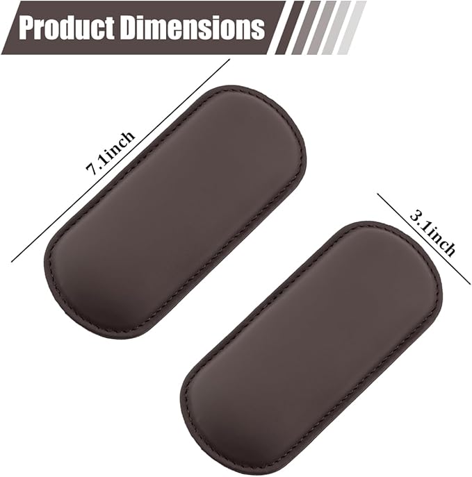 Car Knee Cushion Pad, Memory Foam Microfiber Leather Vehicle Door Armrest Pillow for Leg Elbow, Comfort Automotive Center Console Knee Pad Protector, Universal for Automobile RV Truck (Brown)