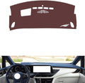 Leather Dashboard Cover Compatible with Buick GL8 Avenir 2020-2023,Dash Board Cover mat Anti-Slip Sun-Proof and dust-Proof(Brown)