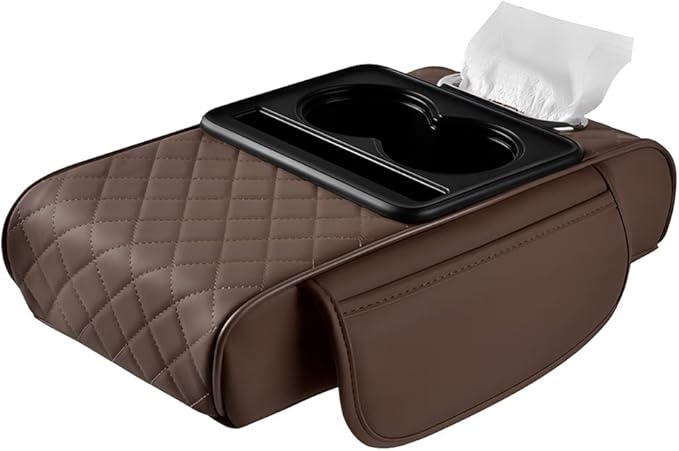 Civenhhd Car Armrest Pad, Universal Armrest Cushion Pad, Leather Armrest Box Pad