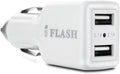 iFlash Dual USB Car Lighter Charger Adapter w/ 10w (Fast) Heavy Duty Ouput Compatible with Apple iPad Pro Air Mini, iPhone 17 16 15 14 13 12 11 Mini Pro Max X XR XS Pro Max 6 7 8 Plus, Galaxy S10
