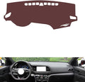 Leather Dashboard Cover Compatible with HyundaiHyundai Elantra 2016-2018，Dash Cover, Non-Slip Dash Cover, Dash mat Dashboard Cover, Interior Dash Covers