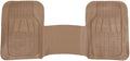 BDK Heavy Duty Diamond Complementary Rubber Rear Floor Mats Liners, All Weather Protection, Designed for Trucks Cars Sedan SUV