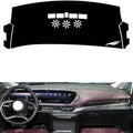 leather dashboard cover Compatible with Buick Century（NO HUD），dash cover（black）