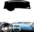 leather dashboard cover Compatible with HONDA Fit 2004-2007，dash cover（black）