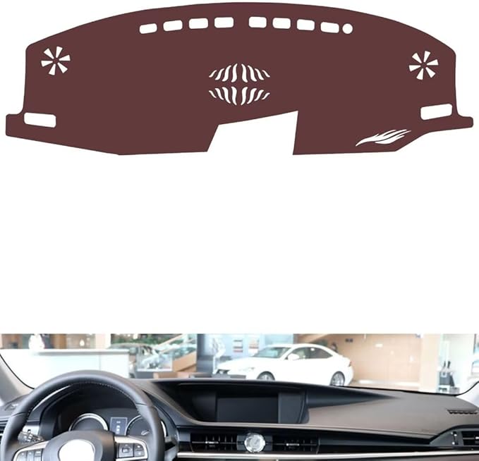 Leather Dashboard Cover Compatible with LEX ES (Speaker 2013-2017，Dash Cover, Non-Slip Dash Cover, Dash mat Dashboard Cover, Interior Dash Covers