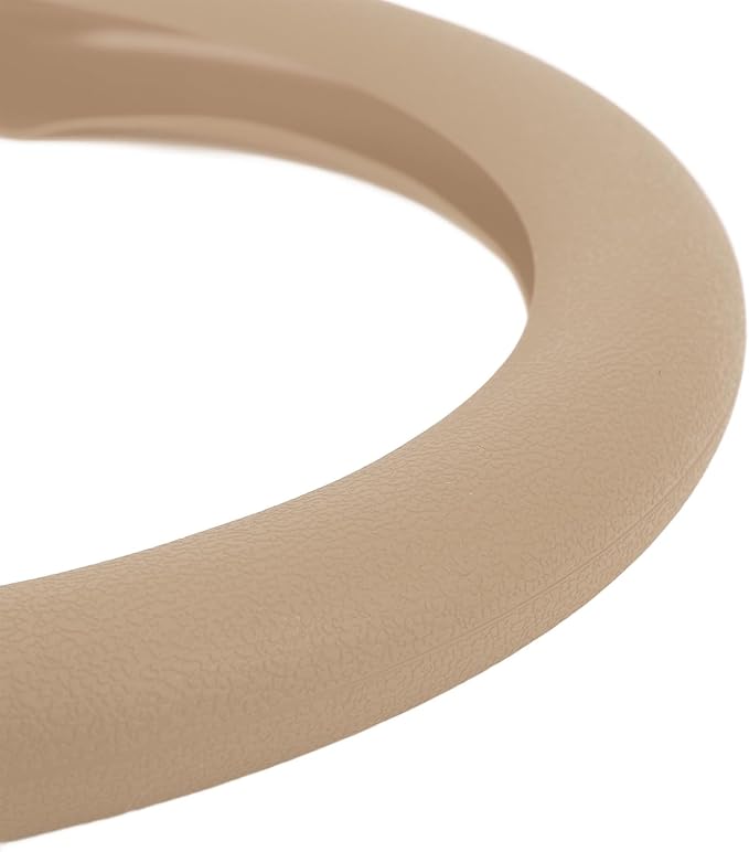 Silicone Steering Wheel Cover, Antislip Design, Sweatproof Protector for Cars, Fits Most Standard Sizes (Khaki)
