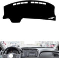 leather dashboard cover Compatible with HONDA City 2015-2019，dash cover（black）