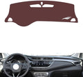 Leather Dashboard Cover Compatible with Buick EncoreGX (No Warning Light 20-2022,Dash Board Cover mat Anti-Slip Sun-Proof and dust-Proof(Brown)