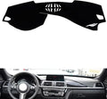leather dashboard cover Compatible with BMW 3 series/GT (speaker 2013-2019，dash cover（black）