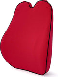 Car Lumbar Support Back Cushion Memory Foam Universal Fit Major Car Seat with Back Pain Relief for Car Office Home 1PCS Red