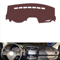Leather Dashboard Cover Compatible with Mitshubishi Mirage 2012-2019,Dash Board Cover mat Anti-Slip Sun-Proof and dust-Proof(Brown)
