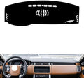 leather dashboard cover Compatible with LR Range Rover Sport 2014-2022，dash cover（black）