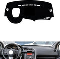 leather dashboard cover Compatible with Peugeot 3008 (HUD) 2016-2019，dash cover（black）