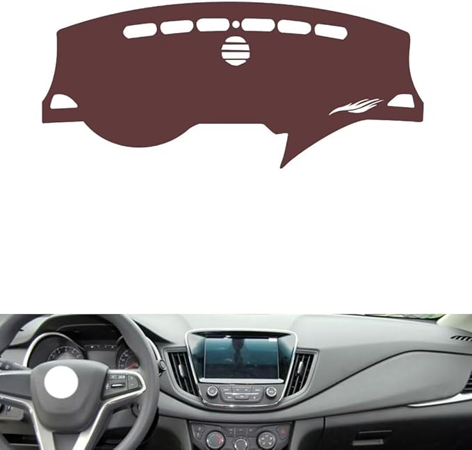 Leather Dashboard Cover Compatible with Chevy Monza 2019-2022，Dash Cover, Non-Slip Dash Cover, Dash mat Dashboard Cover, Interior Dash Covers