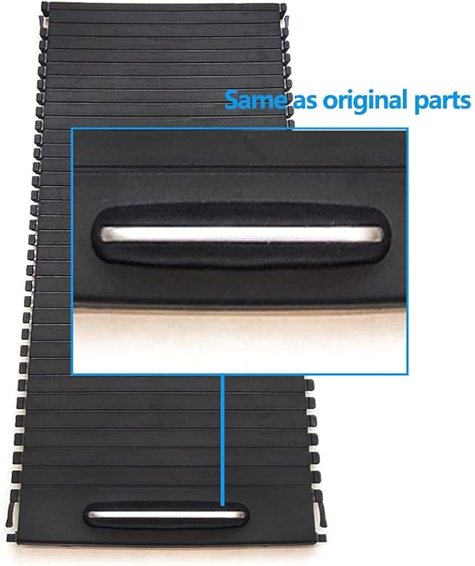 Center Console Roller Blind Cover, Cup Holder Rolling Zipper Console Sliding Shutters Replacement for Mercedes Benz C-Class W204 C180 C200 C220 C300 C350 E-Class W207 W212 E260 E300