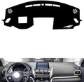 leather dashboard cover Compatible with Mitsubishi ECCLPSE CROSS（HUD），dash cover（black）