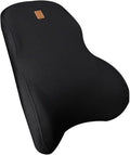Car Driver Pillow Lumbar Support Back Cushion Fit for Seat Neck Pillow Washable Pillow Cushion(1pcs Black Back)