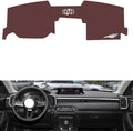generic leather dashboard cover Compatible with Mazda CX-50 （NO HUD），dash cover, Non-Slip Dash Cover, Dash mat Dashboard Cover, Interior Dash Covers, brown