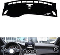 leather dashboard cover Compatible with Mercedes CLA 2013-2019，dash cover（black）