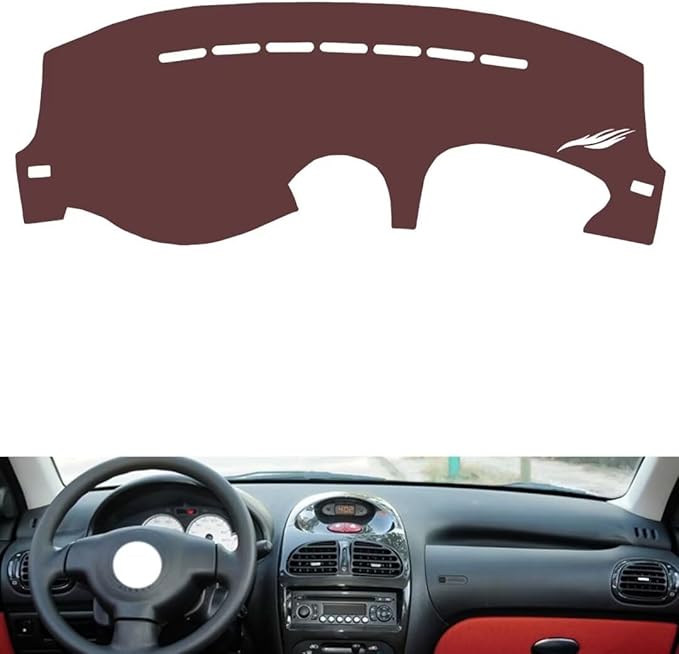 Leather Dashboard Cover Compatible with Citroen C2，Dash Cover, Non-Slip Dash Cover, Dash mat Dashboard Cover, Interior Dash Covers