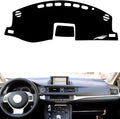 leather dashboard cover Compatible with LEX CT navigation 2012-2013，dash cover（black）