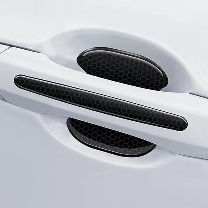 Car Door Handle Protector for Honda CR-V Hybrid 2019-2025 RW,Car Door Handle Scratch Protector,Car Door Handle Bowl Sticker,Reflective Car Door Handle Bowl Sticker,Black-8pcs