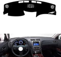 leather dashboard cover Compatible with LEX GS 2004-2011，dash cover（black）