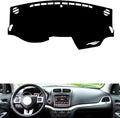 leather dashboard cover Compatible with Dodge Journey 2013-2016，dash cover（black）