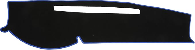 Dash Cover Compatible for Toyota Tacoma 2005-2015, Non-Slip Polyester Black Blue Center Console Dashboard Cover Pad Carpet